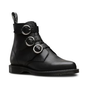 Dr. Martens Black Maudie Buckle Boots
